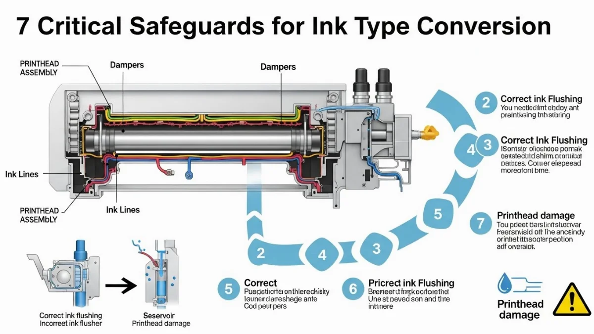 Sơ đồ so sánh hai loại mực Dye và Pigment cho máy in phun
