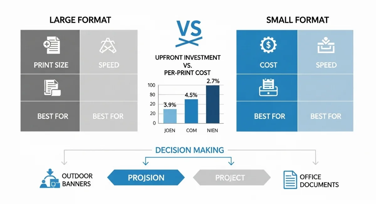 Máy in khổ lớn và khổ nhỏ phục vụ các nhu cầu in ấn khác biệt