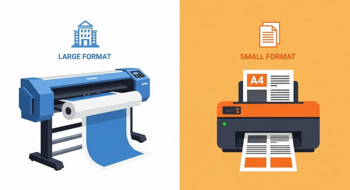 Máy in quảng cáo khổ nhỏ đa năng cho decal, tem nhãn, tờ rơi