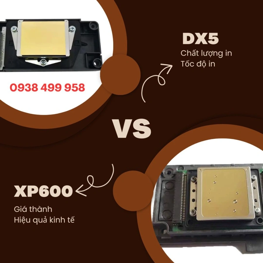 So sánh đầu phun dx5 vs xp600