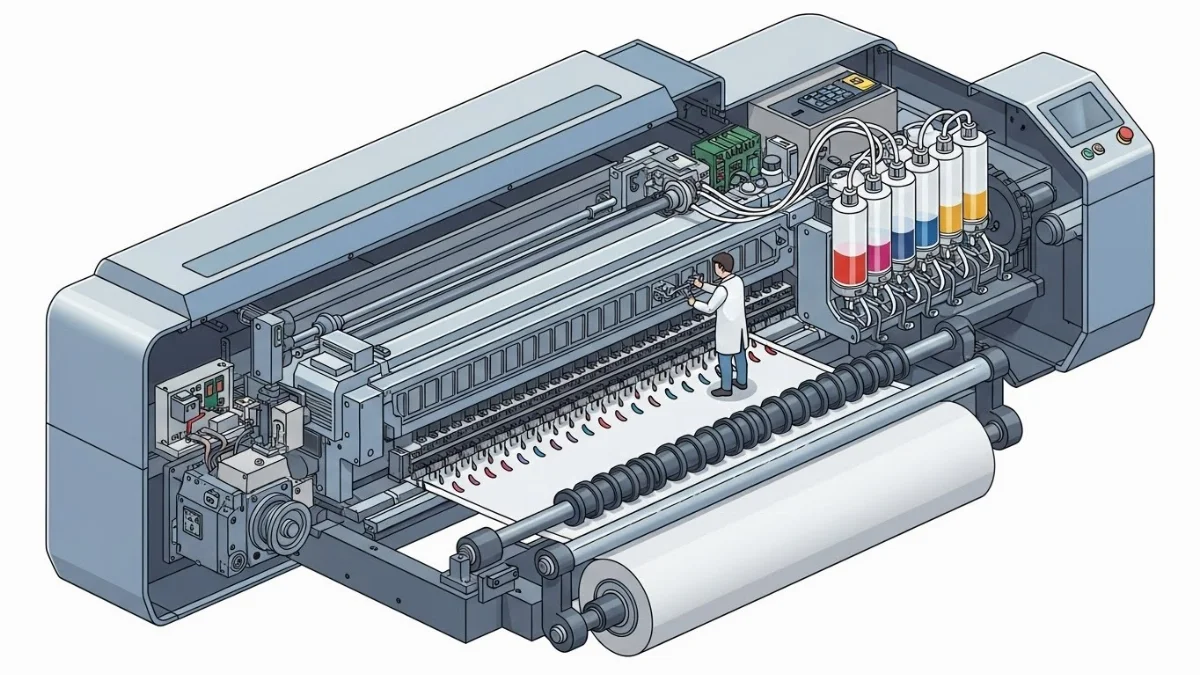 Sửa chữa đa dạng máy in bạt Hiflex, decal và máy in UV