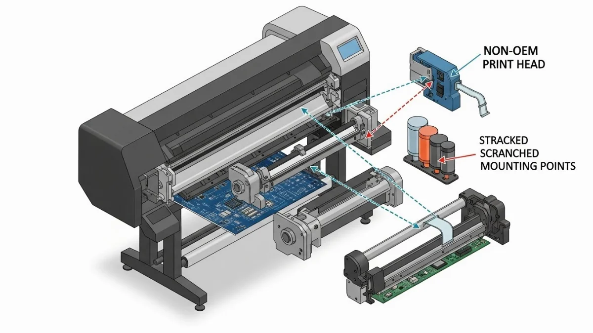 Nhận diện dấu hiệu máy in cũ đã thay linh kiện không zin