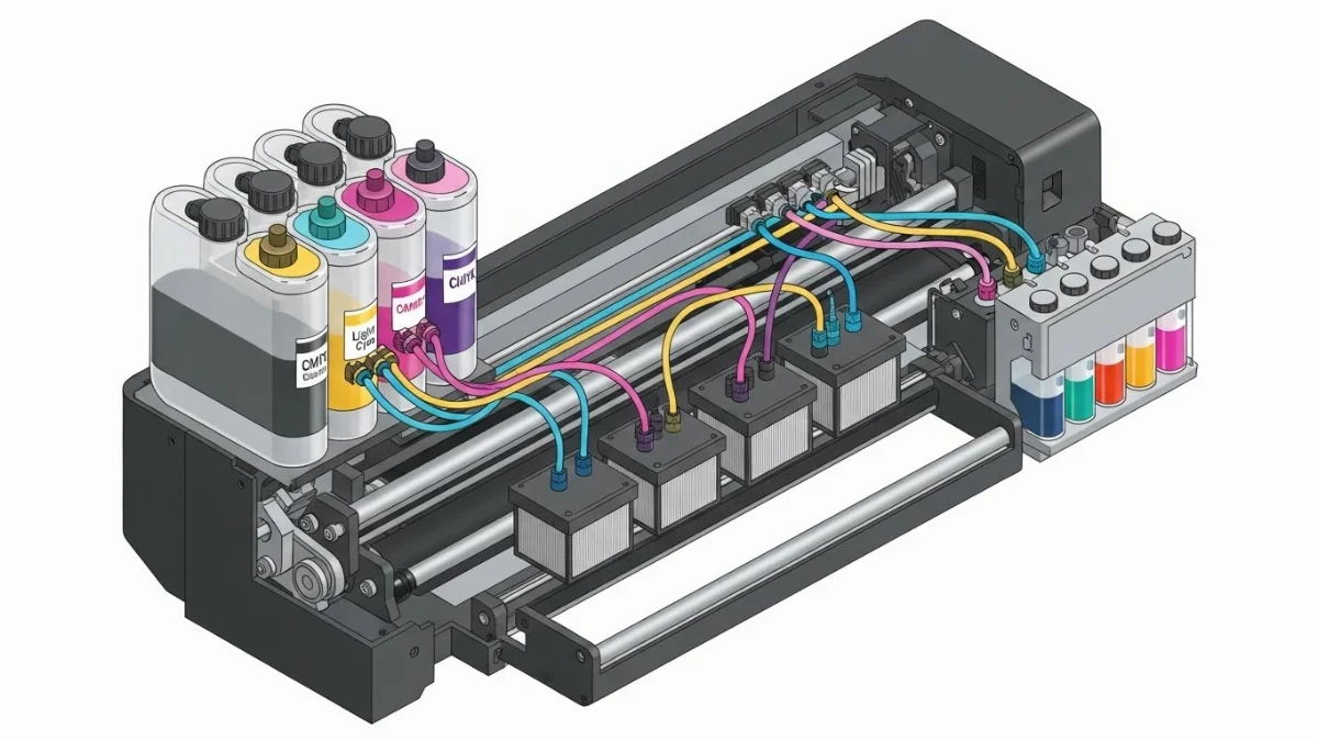 Kiểm tra motor kéo vật liệu của máy in