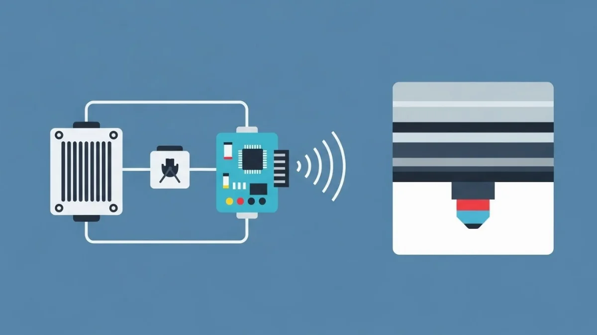 Hình ảnh bo điều khiển trung tâm của máy in kỹ thuật số