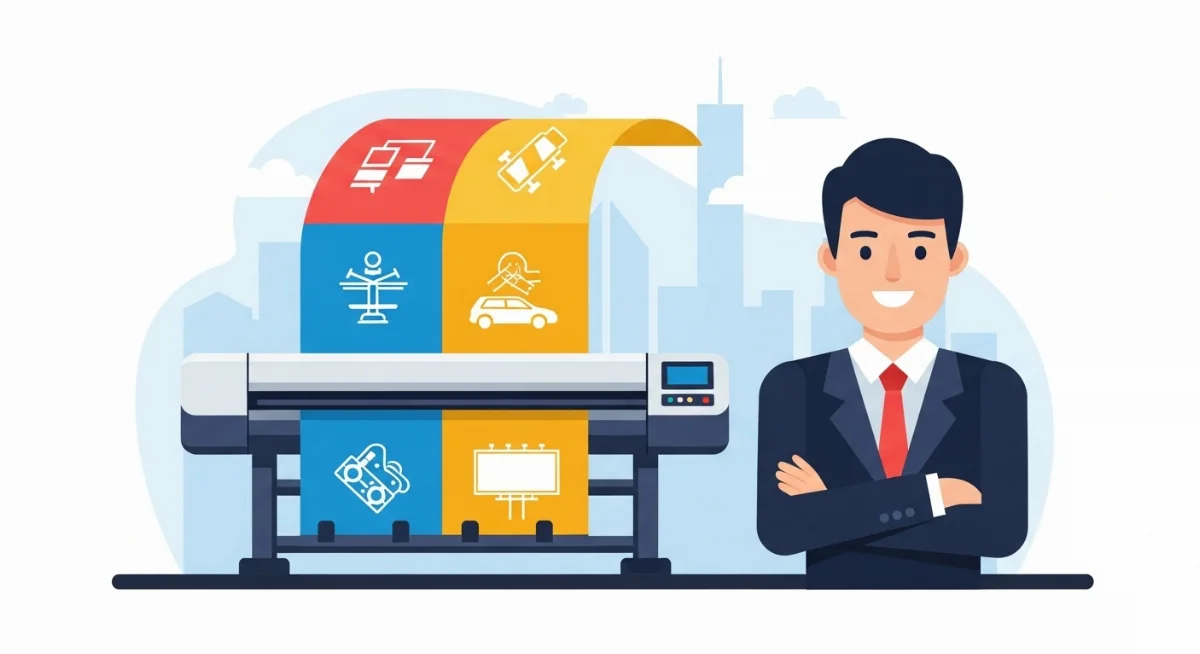 Máy in UV hiện đại với khả năng in trên nhiều chất liệu cứng và mềm