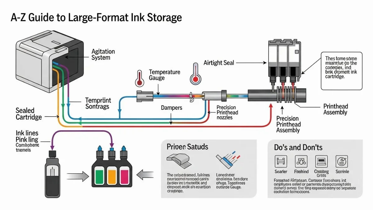 Tổng quan các loại mực và phụ kiện máy in được bảo quản kỹ lưỡng