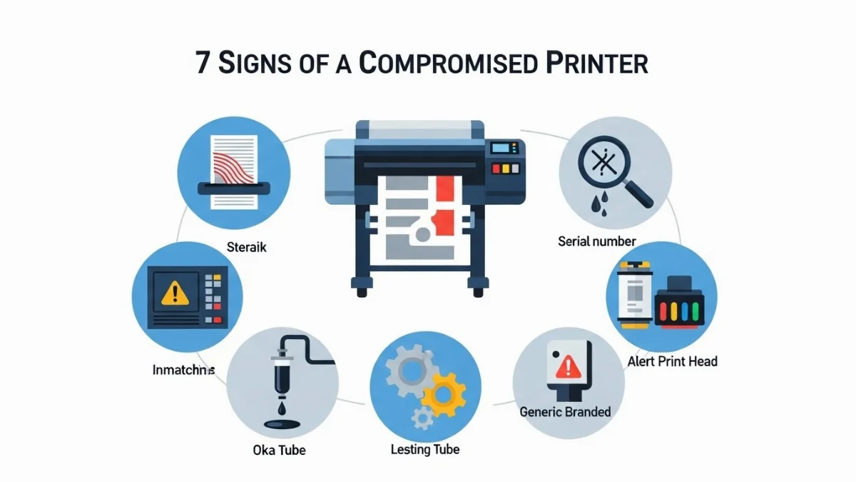 Đánh giá chất lượng bản in để phát hiện đầu phun bị thay thế