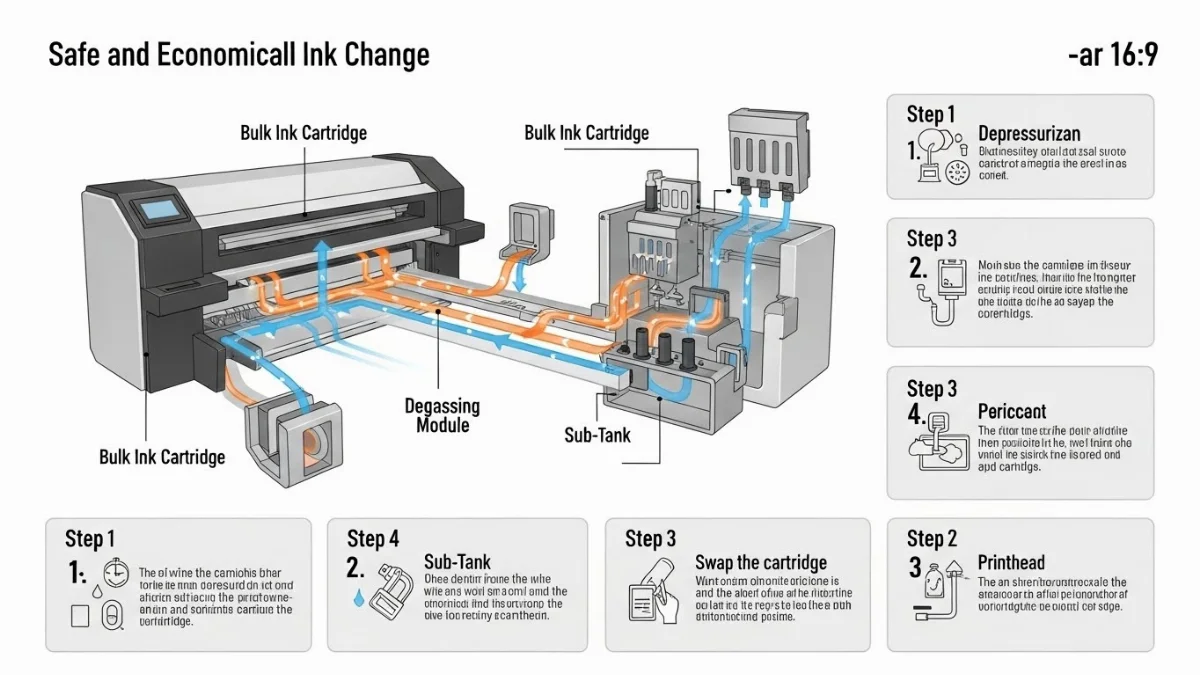 Hình ảnh các dụng cụ vệ sinh máy in, bảo dưỡng hệ thống mực in