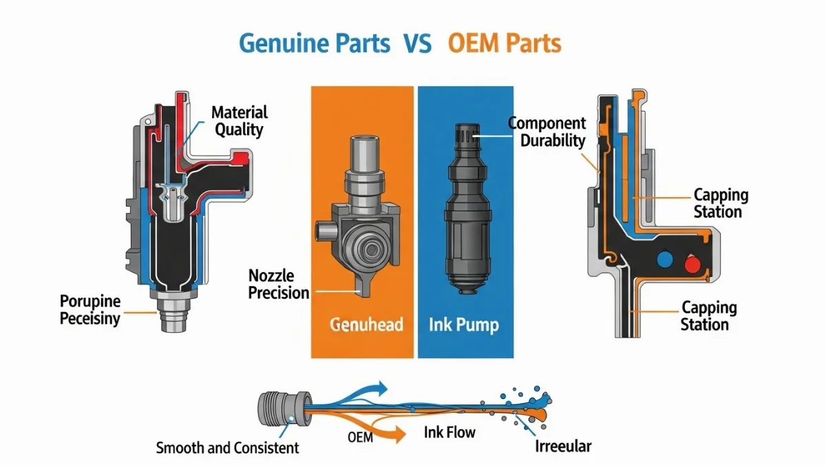 Nên chọn linh kiện máy in chính hãng hay OEM để tối ưu chi phí