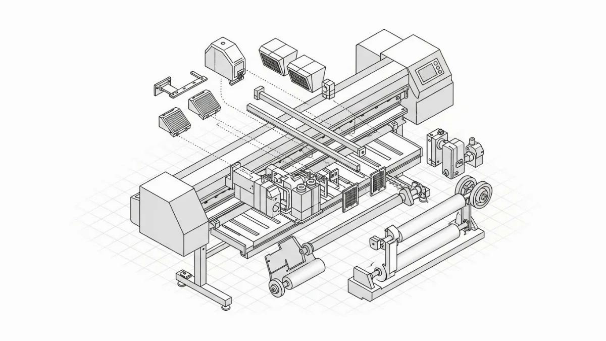 Vệ sinh đầu phun và capping station trong quy trình bảo trì máy in KTS
