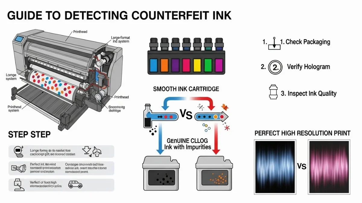 Người dùng kiểm tra hộp mực in để tránh mực giả