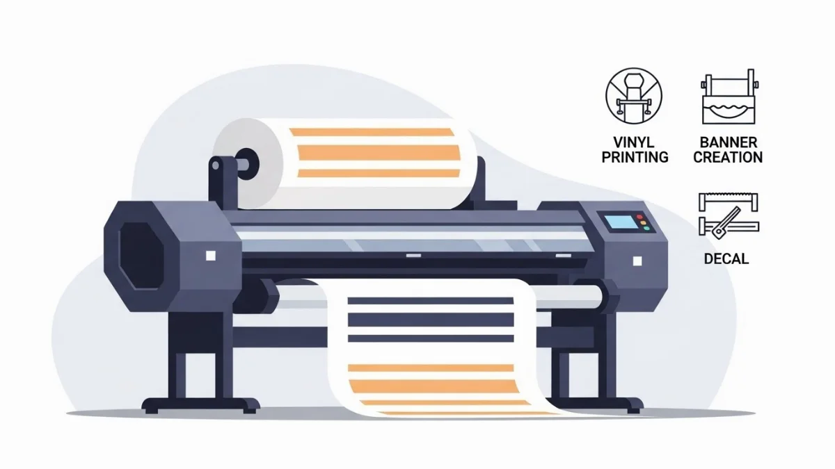 Máy in UV hiện đại đang in trực tiếp lên tấm vật liệu phẳng cứng