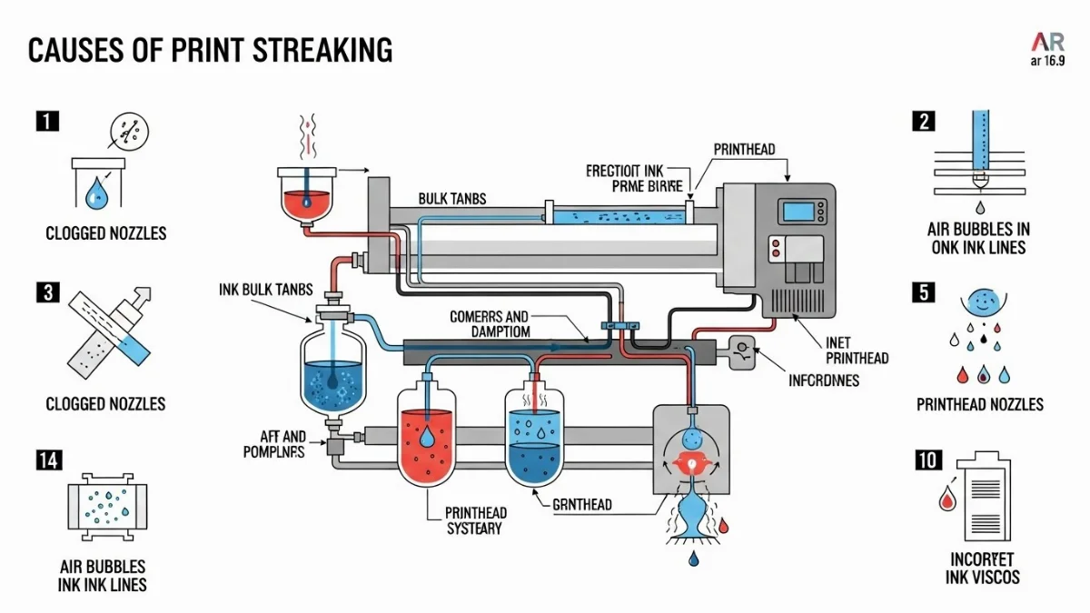 Kiểm tra chất lượng giấy in và bảo quản khô ráo để tránh bản in bị sọc hoặc lem mực
