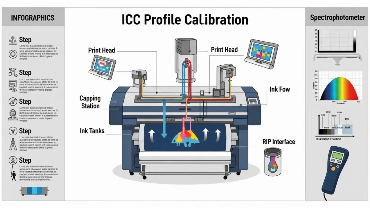 Quy trình quản lý màu sắc chuyên nghiệp giúp in màu chuẩn và đồng nhất trên mọi thiết bị.
