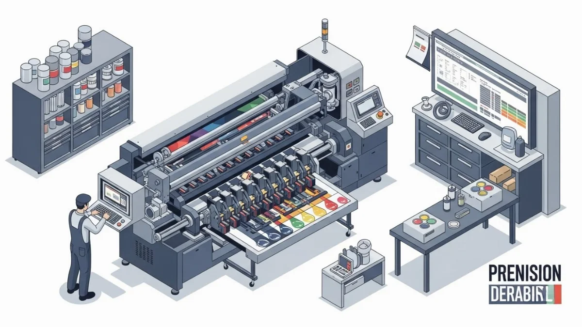 Bảo dưỡng động cơ và các bộ phận cơ khí của máy in công nghiệp
