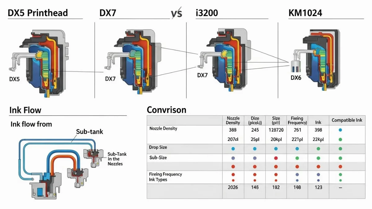 Lựa chọn đầu phun phù hợp quyết định hiệu suất máy in và chất lượng sản phẩm