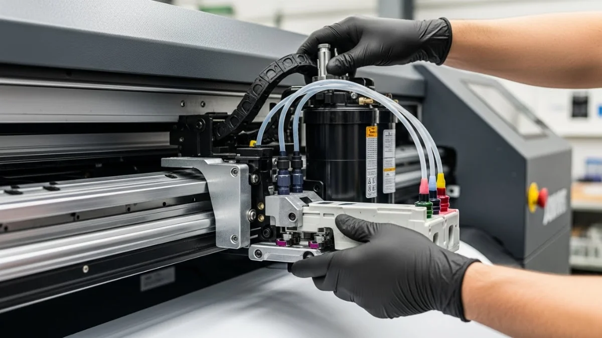 Hình ảnh minh họa các loại mực in khác nhau cho máy in