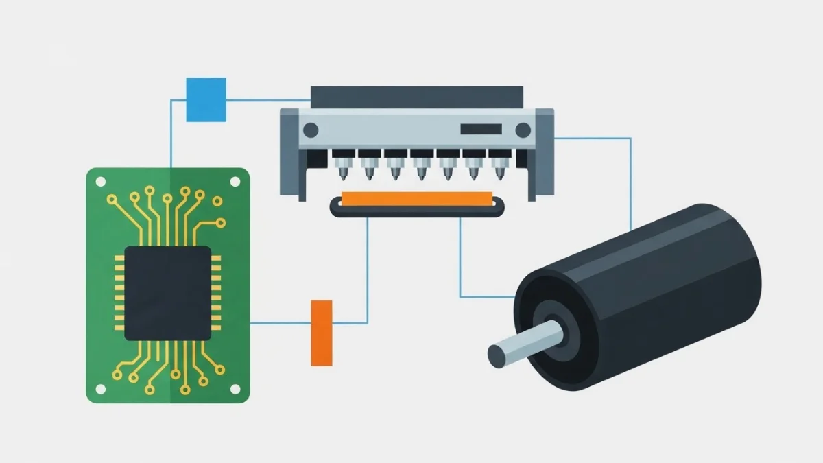 Kỹ thuật viên đang kiểm tra và thay thế đầu phun mới cho máy in