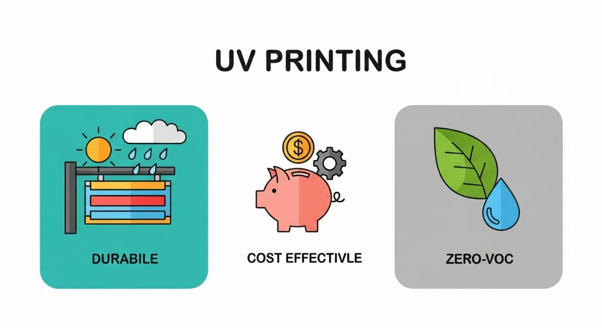 Máy in UV phẳng ứng dụng in trên vật liệu cứng cho quảng cáo