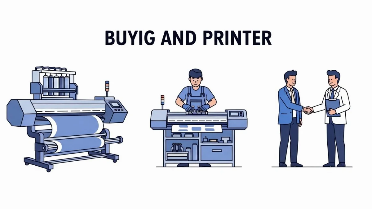 Quy trình lắp đặt máy in quảng cáo mới tại xưởng