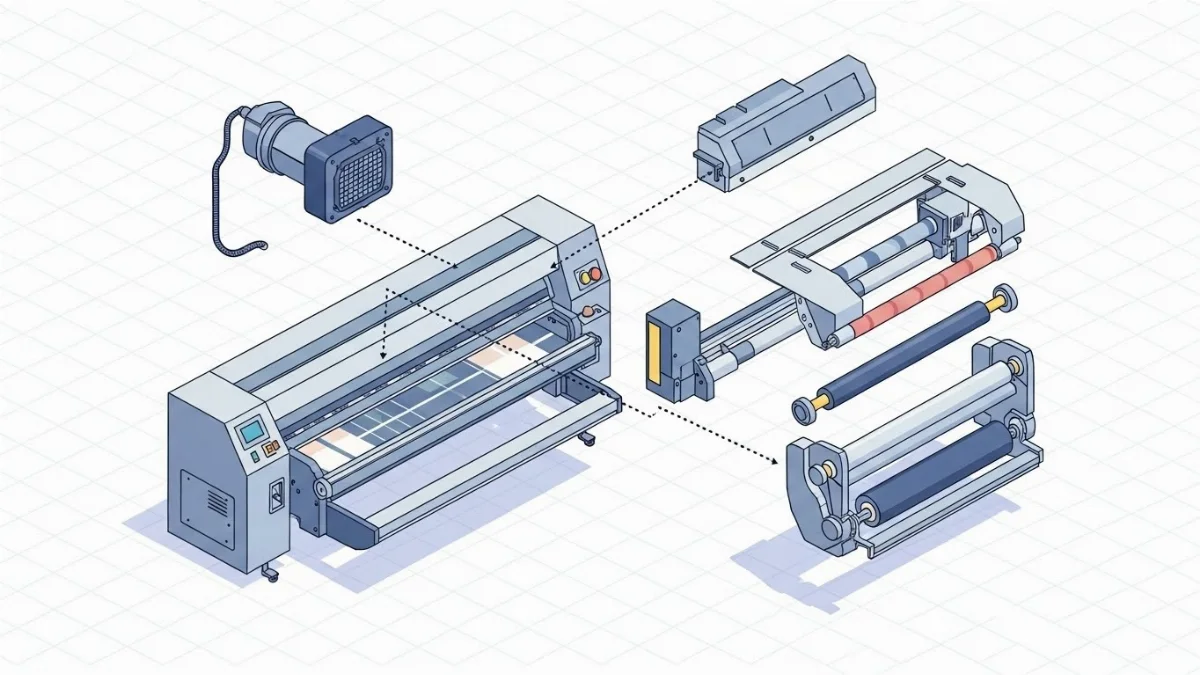 Minh họa bo nguồn máy in chuyển đổi điện năng ổn định