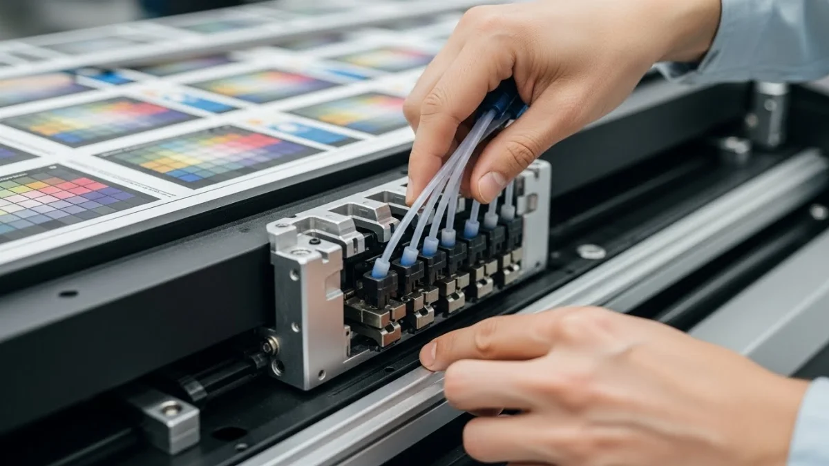 Hình ảnh người dùng đang reset điện thoại sau khi thay màn hình