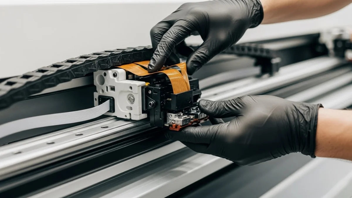 Chuẩn bị dụng cụ và không gian an toàn khi thay linh kiện máy in