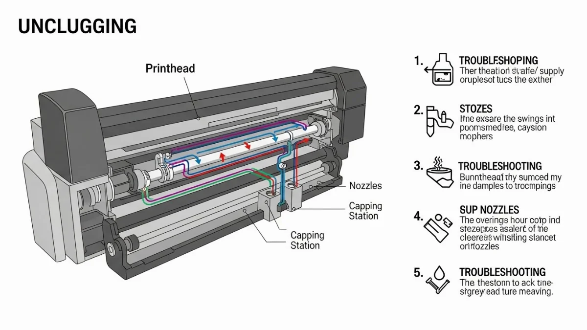 Người dùng đang thực hiện vệ sinh máy in để tránh nghẹt đầu phun