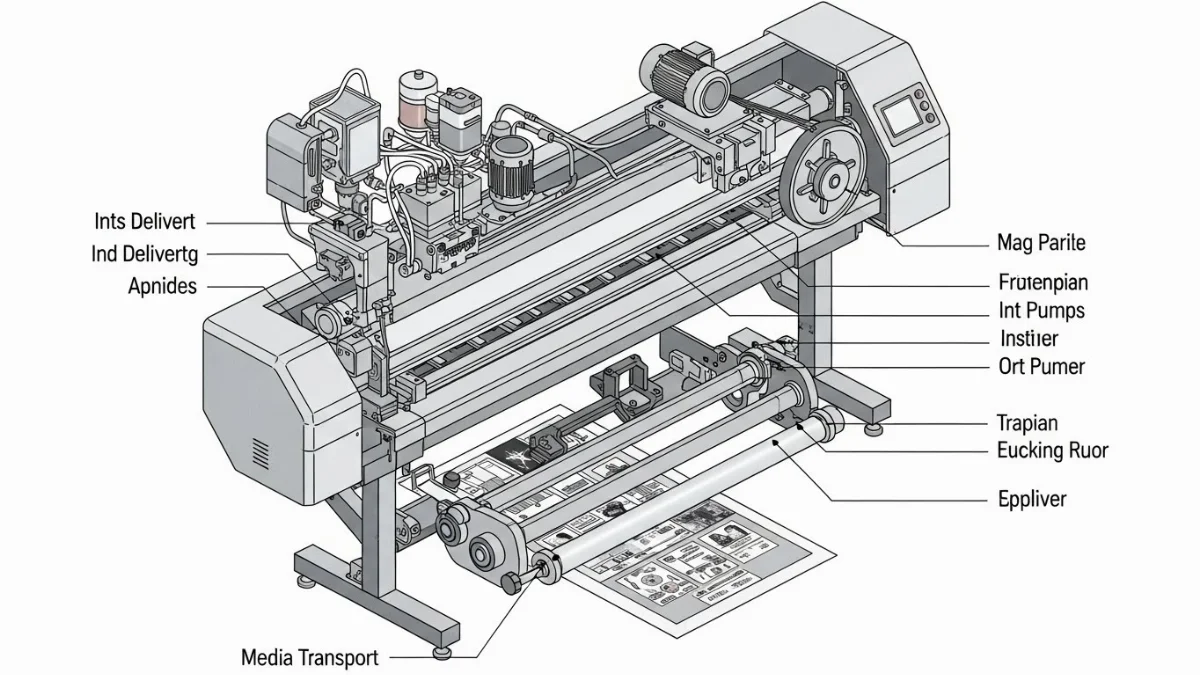Cảm biến và encoder giúp máy in hoạt động chính xác