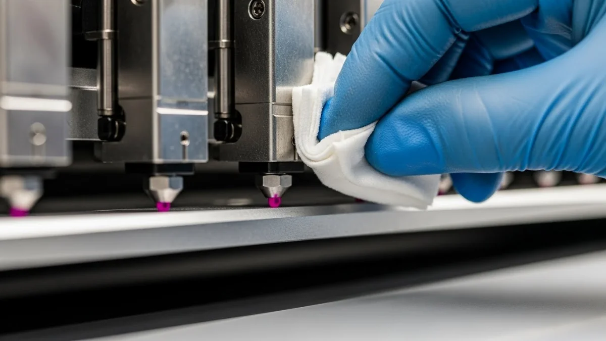 Hình ảnh máy in báo lỗi mực in và cách kiểm tra