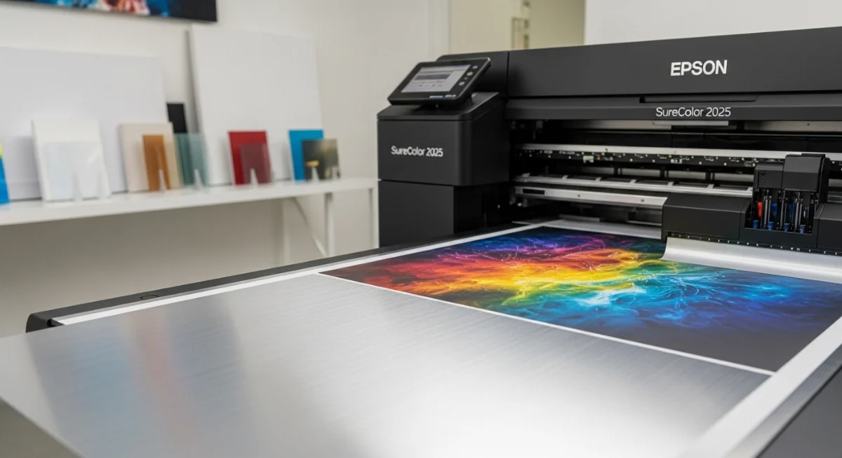 Máy in quảng cáo Epson SureColor 2025 in trên nhiều vật liệu
