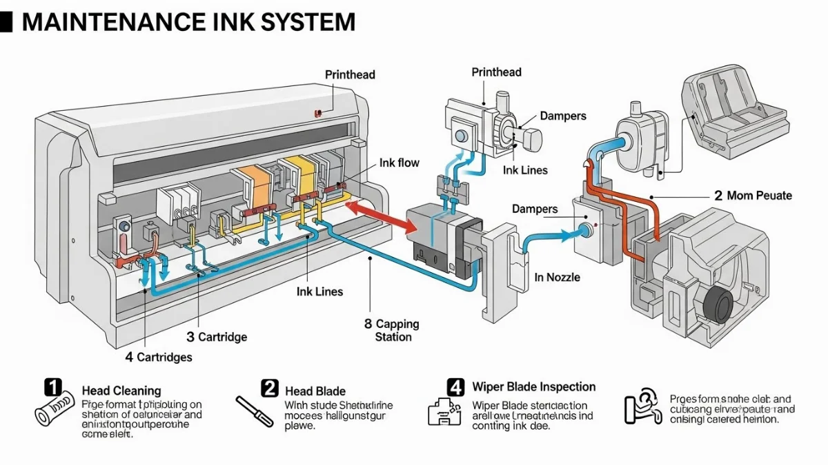 Vệ sinh đầu phun máy in công nghiệp định kỳ là cực kỳ quan trọng