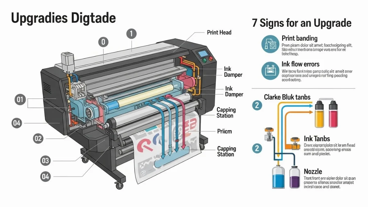 Kỹ thuật viên đang kiểm tra và tối ưu hóa máy in sau độ chế