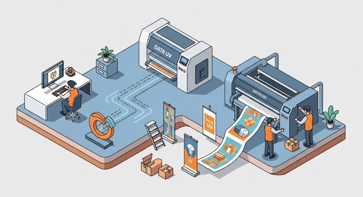 Máy in UV phẳng ứng dụng công nghệ kỹ thuật số năm 2025