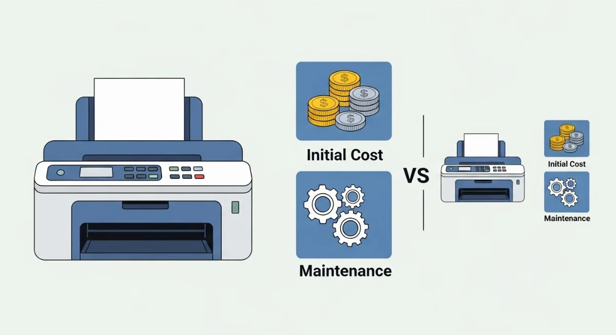 So sánh chi phí mực in và vật tư tiêu hao máy in