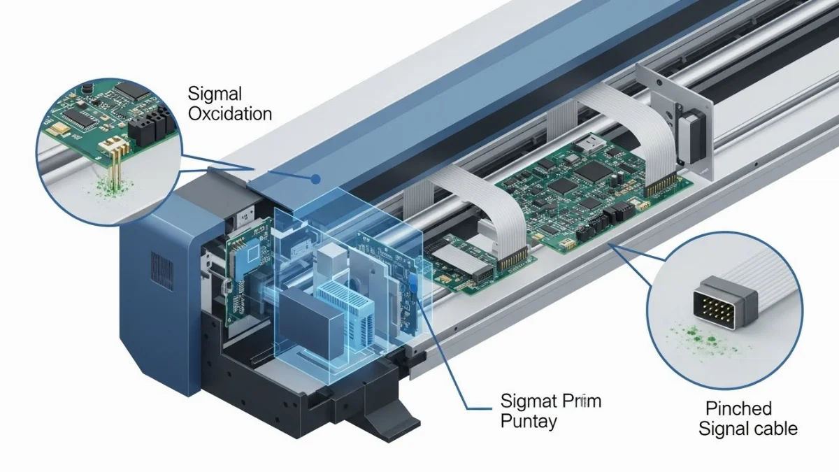 Dấu hiệu dây tín hiệu bị đứt ngầm hoặc oxi hóa gây chập chờn