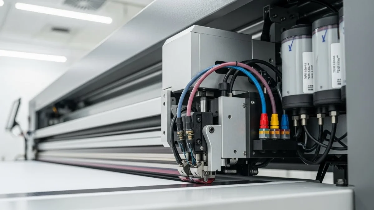 Hình ảnh minh họa chi tiết đầu phun máy in kỹ thuật số