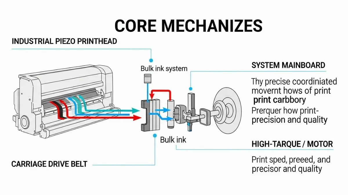 Dây kéo máy in kỹ thuật số cho độ chính xác cao