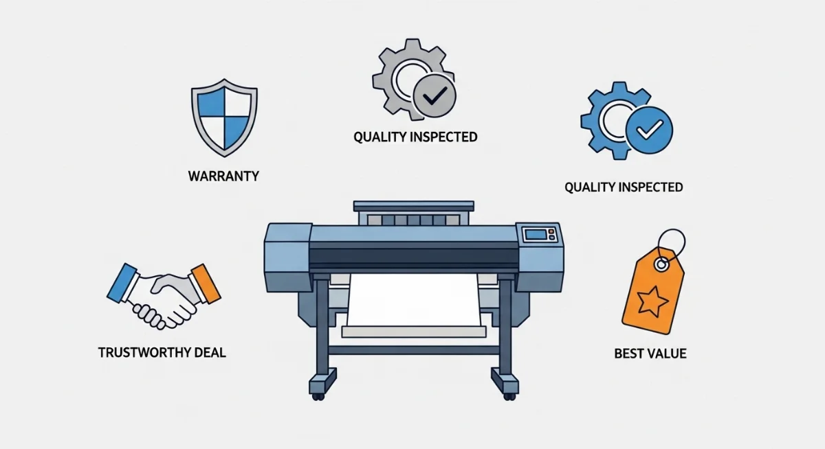 Kiểm tra kỹ lưỡng máy in quảng cáo cũ trước khi đưa ra quyết định mua
