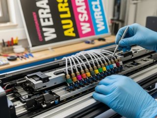 Thay Vật Tư – Linh Kiện Máy In Quảng Cáo Bị Lỗi? Hướng Dẫn Khắc Phục Lỗi Màu, Lỗi Đứt Nét, Lỗi Main & Đầu Phun